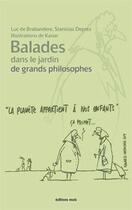 Couverture du livre « Balades dans le jardin de grands philosophes » de De Brabandere aux éditions Parole Et Silence