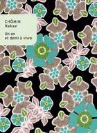 Couverture du livre « Un an et demi à vivre » de Nakae Chomin aux éditions Belles Lettres