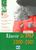 Couverture du livre « Reussir le dpap 2000 » de  aux éditions Lamarre