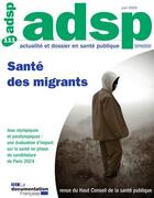 Couverture du livre « Sante des migrants - n.111 » de Hcsp aux éditions Documentation Francaise