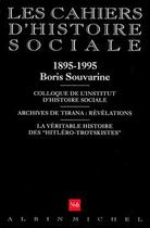 Couverture du livre « CAHIERS D'HISTOIRE SOCIALE N.6 » de  aux éditions Albin Michel