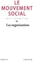 Couverture du livre « Les organisations » de  aux éditions La Decouverte