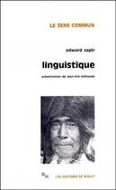 Couverture du livre « Linguistique » de Edward Sapir aux éditions Minuit