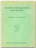 Couverture du livre « BULLETIN D'INFORMATIONS PROUSTIENNES t.2 » de Jean Bousquet aux éditions Rue D'ulm