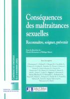 Couverture du livre « Consequences des maltraitances sexuellesreconnaitre, soigner, prevenir » de Horassius N. aux éditions John Libbey