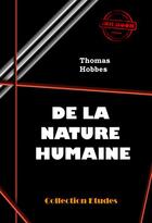 Couverture du livre « De la nature humaine » de Thomas Hobbes aux éditions Ink Book