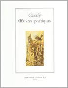 Couverture du livre « Oeuvres poétiques » de Constantin Cavafy aux éditions Actes Sud