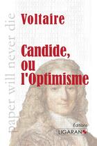 Couverture du livre « Candide ou l'optimisme » de Voltaire aux éditions Ligaran