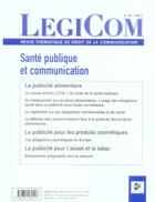 Couverture du livre « Santé publique et communication » de  aux éditions Victoires