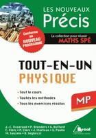Couverture du livre « Tout-en-un ; physique MP » de Jean-Christophe Tisserand aux éditions Breal