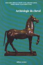 Couverture du livre « L'archeologie du cheval » de  aux éditions Errance