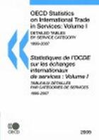 Couverture du livre « OECD statistics on international trade in services t.1 ; detailed taébles by service category ; statistiques de l'OCDE sur les échanges internationaux de service t.1 ; tableaux détaillés par catégories de services (édition 2009) » de  aux éditions Ocde