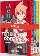 Couverture du livre « Tetsu & Doberman : coffret Tomes 1 à 3 » de Tsutomu Ohno aux éditions Bamboo