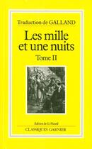 Couverture du livre « Les mille et une nuits Tome 2 » de Anonyme aux éditions Garnier