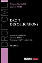 Couverture du livre « Droit des obligations (13e édition) » de Philippe Malaurie et Laurent Aynes et Philippe Stoffel-Munck aux éditions Lgdj