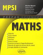Couverture du livre « Maths ; MPSI » de Nguyen aux éditions Ellipses