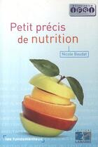 Couverture du livre « Petit precis de nutrition » de Baudet aux éditions Lamarre