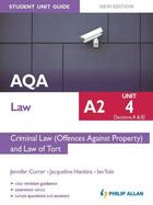 Couverture du livre « AQA Law A2 Student Unit Guide: Unit 4 (Sections A & B) Criminal Law (O » de Hankins Jacqeline aux éditions Hodder Education Digital