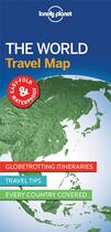 Couverture du livre « The world travel map 1ed -anglais- » de  aux éditions Lonely Planet France