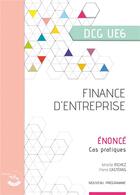 Couverture du livre « Finance d'entreprise : énoncé : UE 6 du DCG » de Frederic Chappuy aux éditions Corroy