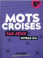 Couverture du livre « Cahier de jeux mots croises » de  aux éditions Marabout