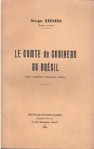 Couverture du livre « Le comte de Gobineau au Brésil » de Georges Raeders aux éditions Nel