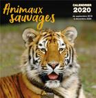 Couverture du livre « Calendrier animaux sauvages (2020) » de  aux éditions Artemis