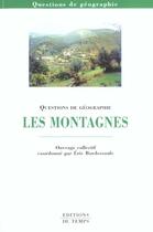 Couverture du livre « Les Montagnes » de Eric Bordessoulle aux éditions Editions Du Temps