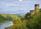 Couverture du livre « Châteaux du Rhin, paysages, romantisme, légendes ; calendrier mensuel 2018 » de Feuerer Juergen aux éditions Calvendo