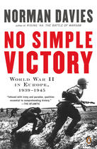 Couverture du livre « No Simple Victory » de Norman Davies aux éditions Penguin Group Us