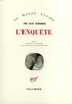 Couverture du livre « L'Enquete » de Sundman P O aux éditions Gallimard