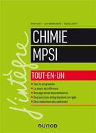 Couverture du livre « Chimie tout-en-un MPSI (4e édition) » de Fosset/Baudin aux éditions Dunod