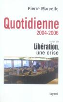 Couverture du livre « Quotidienne 3 » de Pierre Marcelle aux éditions Fayard