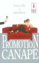 Couverture du livre « Promotion Canape » de Yvonne Collins et Sandy Rideout aux éditions Harlequin