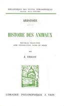 Couverture du livre « Histoire Des Animaux » de Aristote aux éditions Vrin