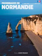 Couverture du livre « Promenades en Normandie » de Rene Gaudez et Herve Hughes aux éditions Ouest France