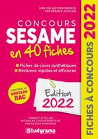 Couverture du livre « Concours SESAME en 40 fiches (édition 2022) » de  aux éditions Studyrama