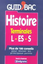Couverture du livre « Histoire terminales l/es/s » de Pascal Le Pautremat aux éditions Studyrama