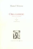 Couverture du livre « Orgambide » de Marcel Moreau aux éditions Lettres Vives