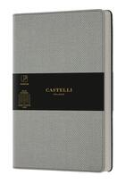 Couverture du livre « Carnet harris poche ligne gris » de Castelli aux éditions Castelli Milano