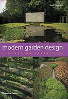 Couverture du livre « Modern garden design (hardback) » de Waymark Janet aux éditions Thames & Hudson