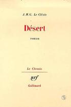 Couverture du livre « Desert » de Jean-Marie Gustave Le Clezio aux éditions Gallimard