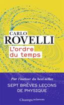 Couverture du livre « L'ordre du temps » de Carlo Rovelli aux éditions Flammarion