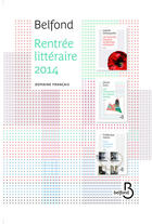 Couverture du livre « Rentrée littéraire Belfond français 2014 extraits » de  aux éditions Belfond