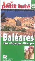 Couverture du livre « BALEARES, IBIZA, MINORQUE, MAJORQUE (2006-2007) (édition 2006) » de Collectif Petit Fute aux éditions Le Petit Fute