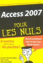 Couverture du livre « Access 2007 pour les nuls » de Laurie Ulrich Fuller aux éditions First Interactive