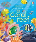 Couverture du livre « Peep inside : a coral reef » de Anna Milbourne aux éditions Usborne