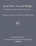 Couverture du livre « Jean Vilar / Gérard Philipe ; ,