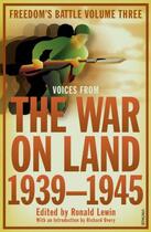 Couverture du livre « The War on Land » de Lewin Ronald aux éditions Random House Digital