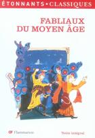 Couverture du livre « Fabliaux du moyen âge » de  aux éditions Flammarion